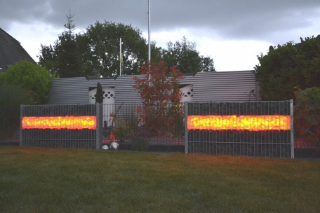 Gabionen mit RGB LEDs und Fernbedienung